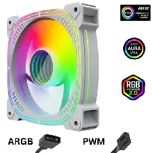PWM ARGB COOLING FAN WHITE